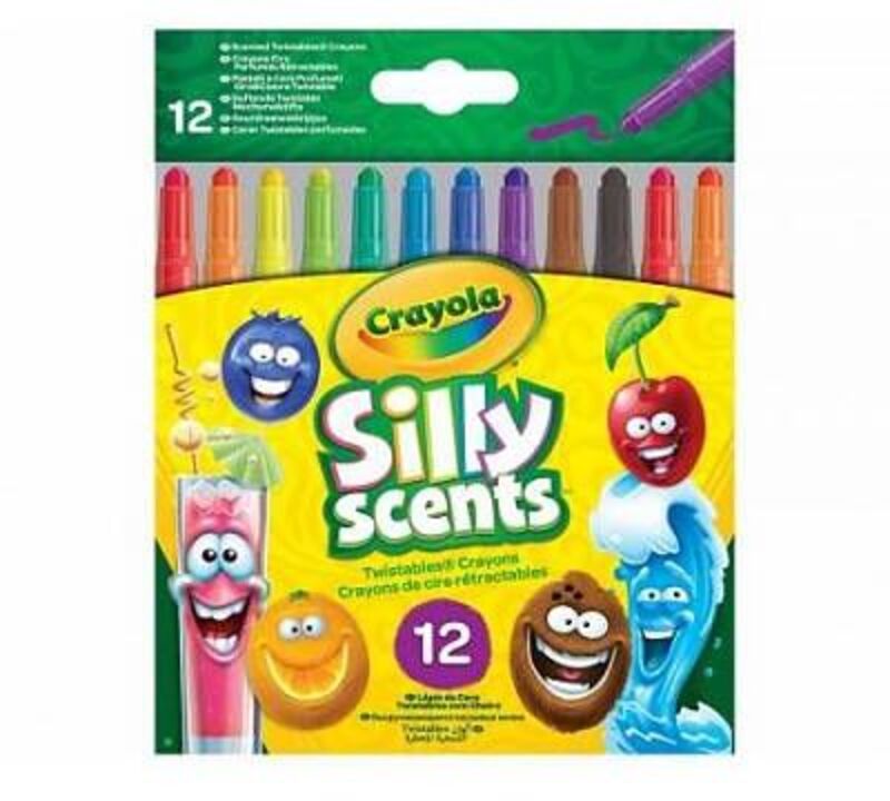 Crayola Silly Scents Twistable Κηρομπογιές 12Τμχ