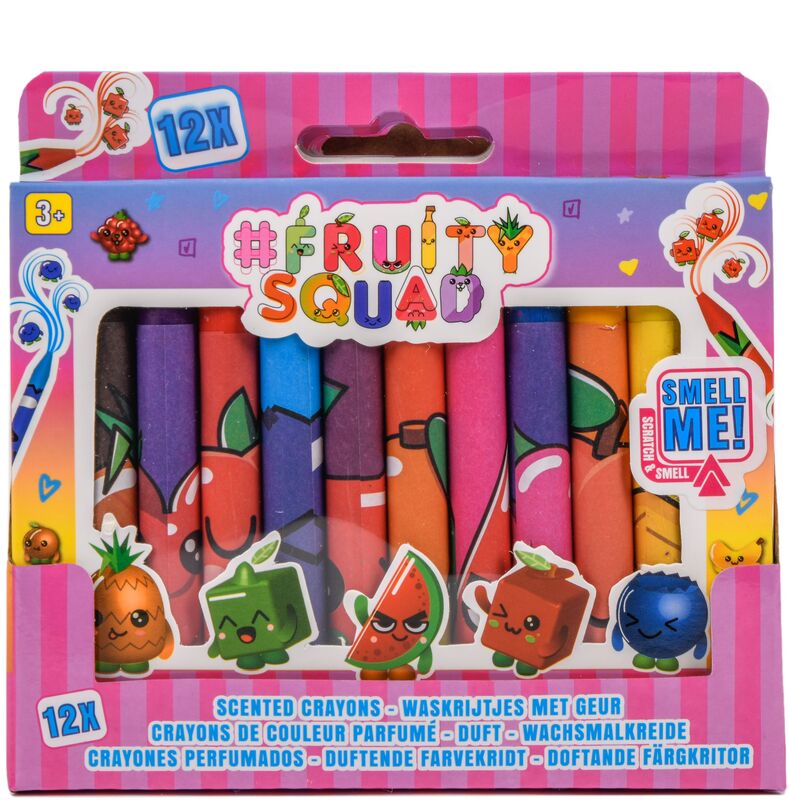 Canenco Κηρομπογιές Αρωματικές Fruitsquad Mini 12Τμχ