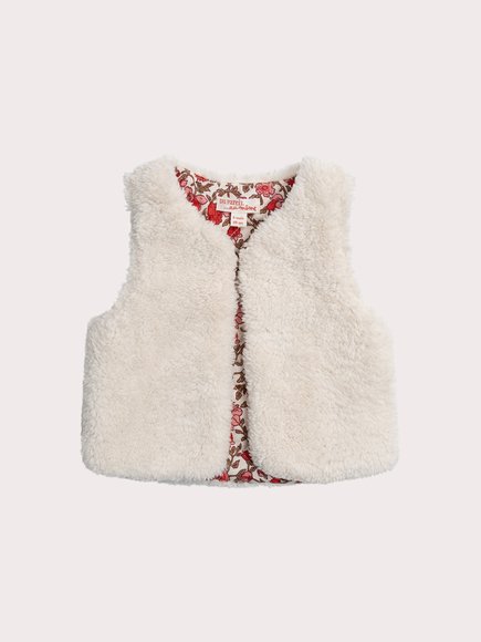 Βρεφικό Γιλέκο Για Κορίτσια Fuzzy Floral