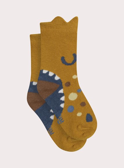 Βρεφικές Κάλτσες Για Αγόρια Mustard Dino