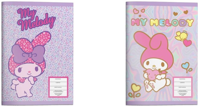 My Melody Τετράδιο Καρφίτσα 17X25 40 Φύλλων-2 Σχέδια-1Τμχ
