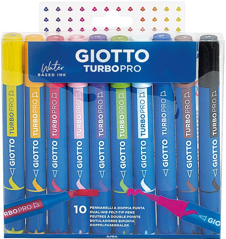 Giotto Μαρκαδόροι Turbo Pro 10Τμχ