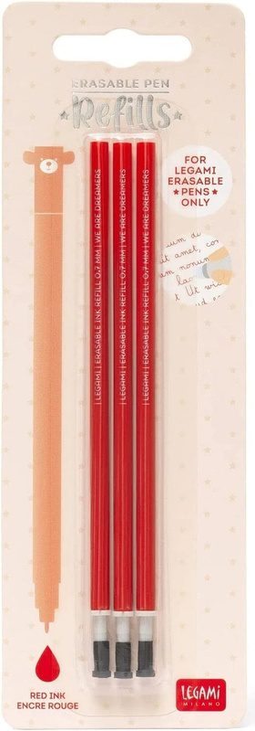 Legami Refill Erasable Pen-Red