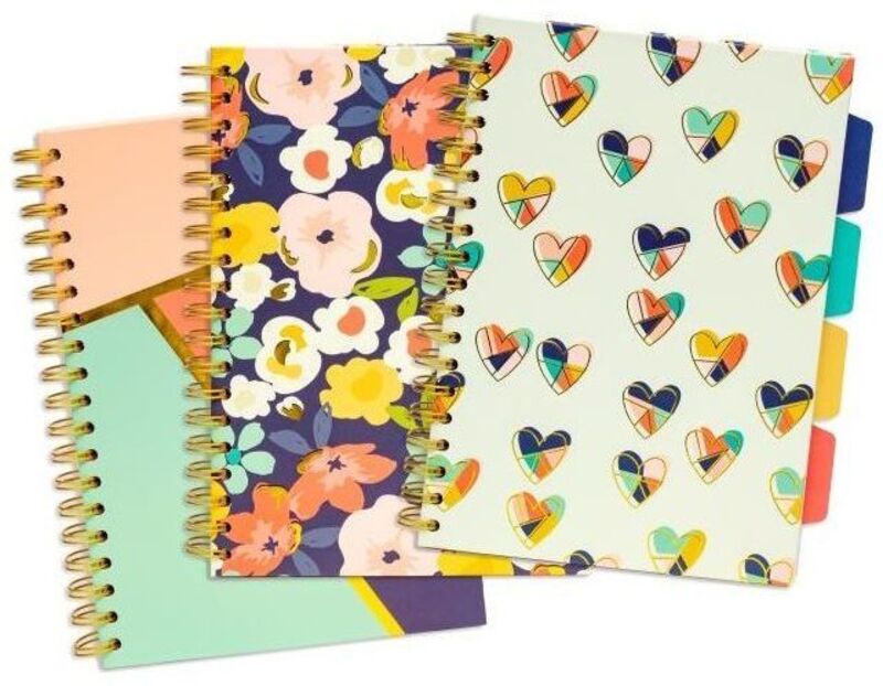 Pukka Τετράδιο Floral Love Σπιράλ B5 4 Θέσεων 200 Σελίδων-3 Σχέδια-1Τμχ