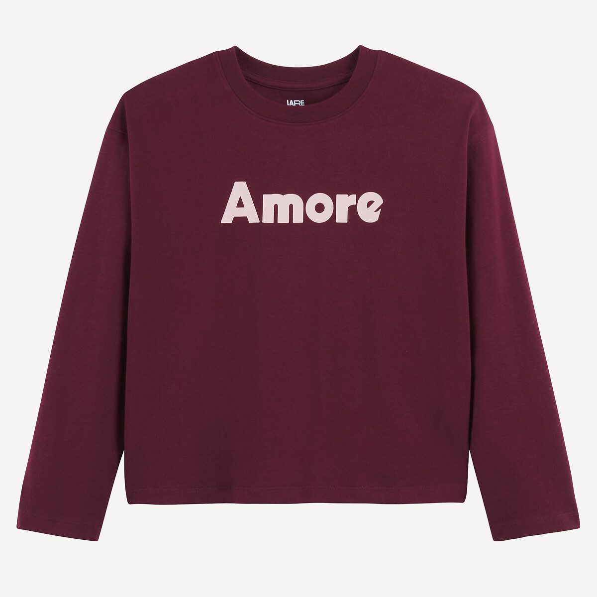 T-shirt με μακριά μανίκια με εκτύπωση Amore Κοκκινο
