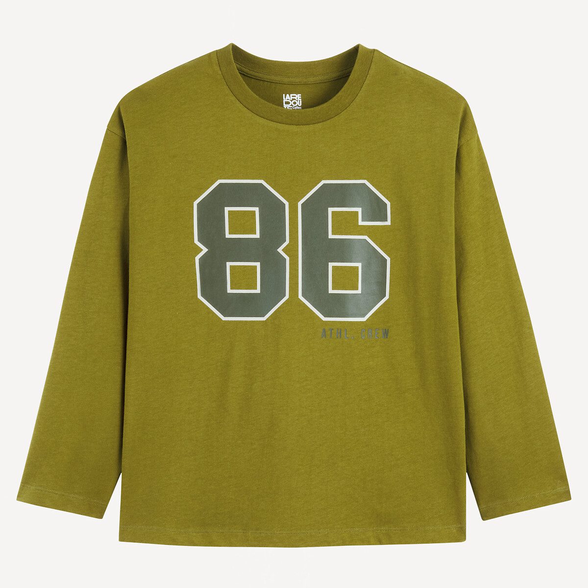 T-shirt oversized με μακριά μανίκια Πρασινο