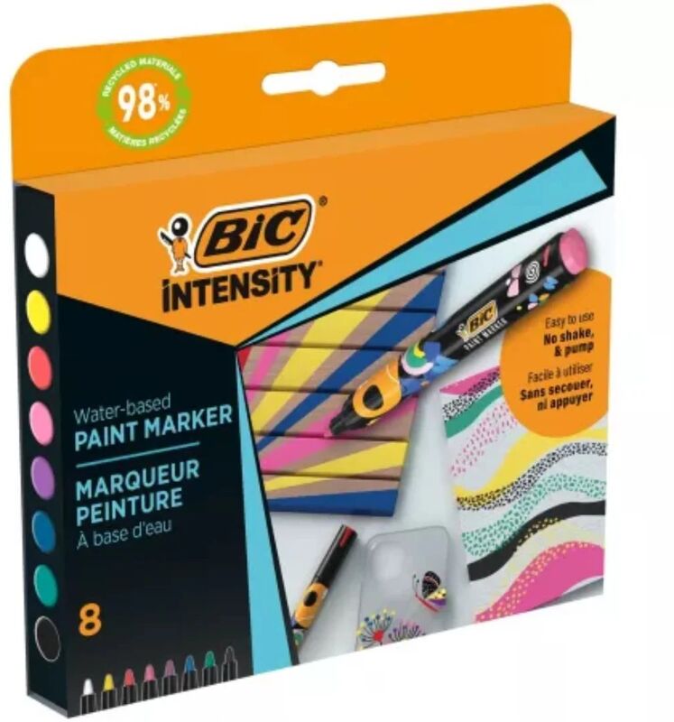 Bic Μαρκαδόροι Intesity Paint Vivid-8 Τμχ