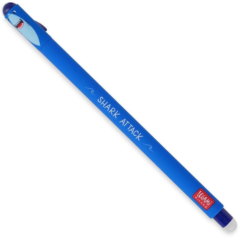 Legami Erasable Gel Pen-Shark/Blue