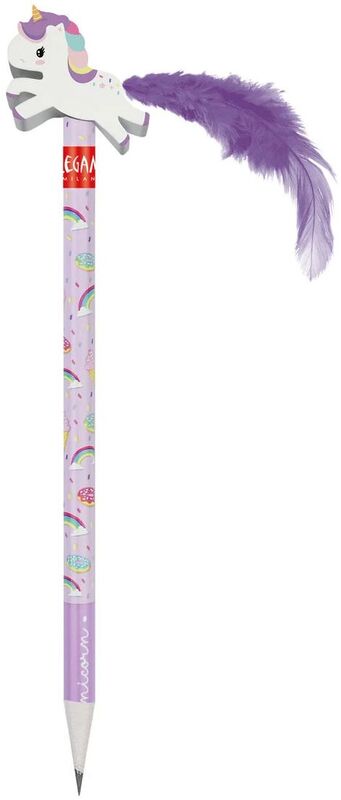 Legami Pencil With Eraser-Unicorn