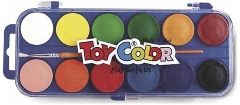 Νερομπογιές 12 Χρωμάτων Toy Color