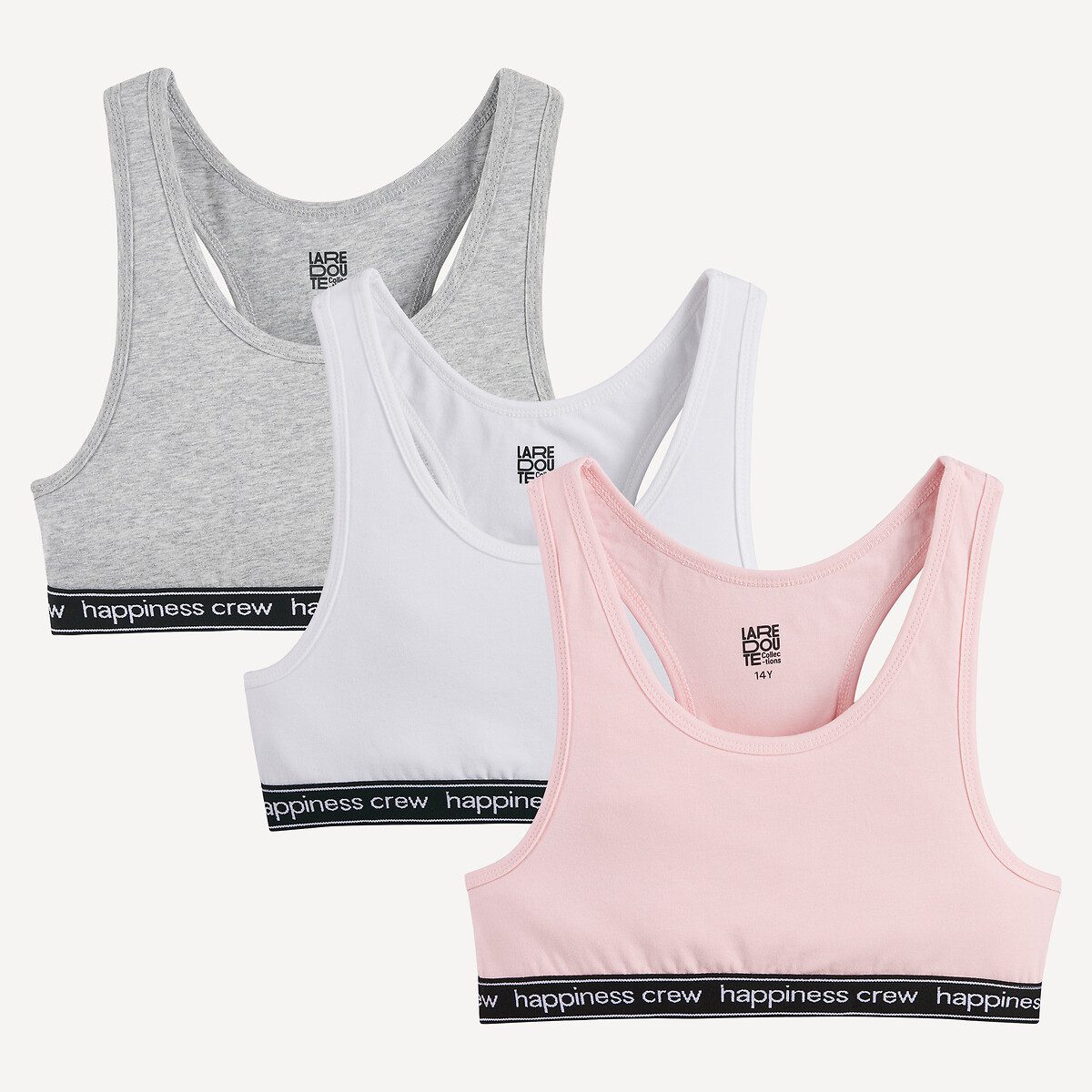 Σετ 3 αθλητικά σουτιέν Λευκο