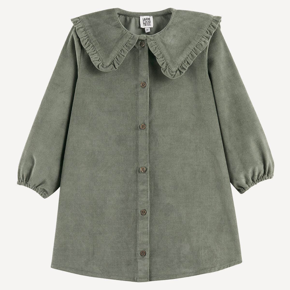 Ίσια φόρεμα με peter pan γιακά Πρασινο