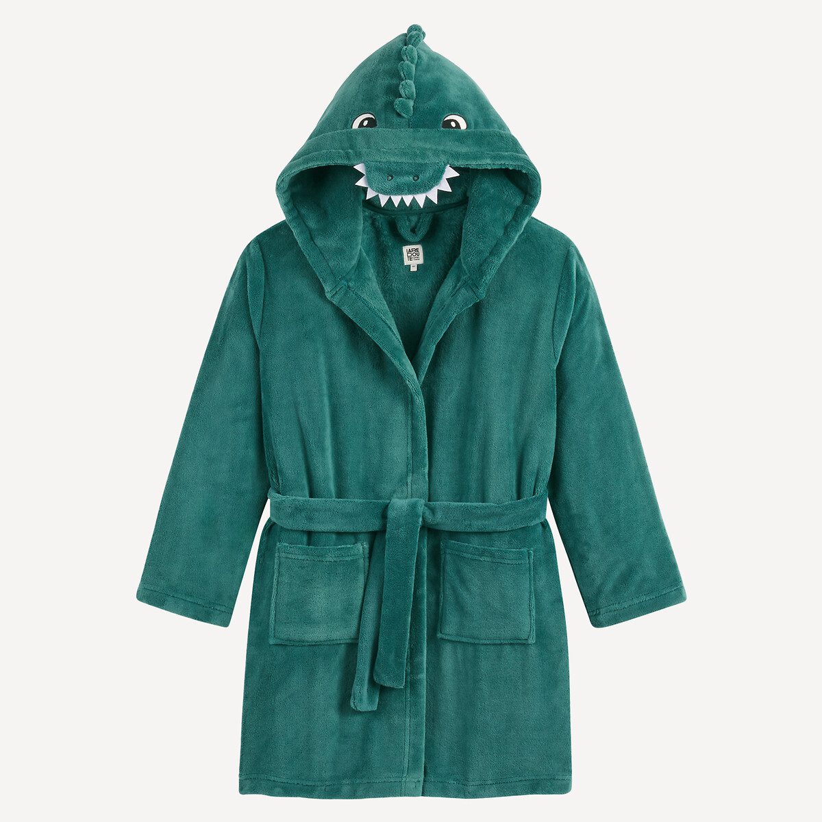 Ρόμπα με κουκούλα από φλις Πρασινο