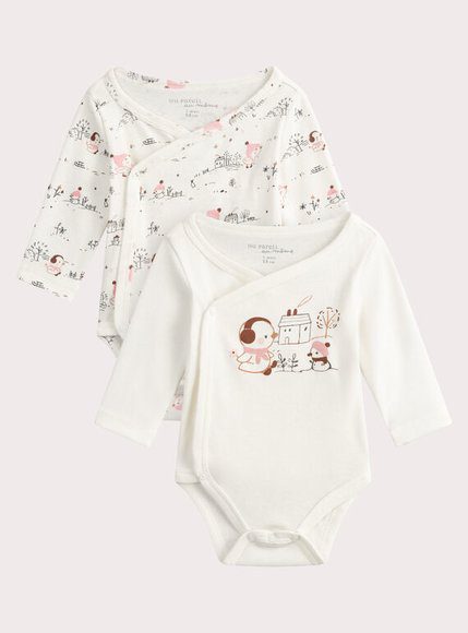 Σετ Βρεφικά Φορμάκια Για Κορίτσια Cold Ducks 2 Τμχ