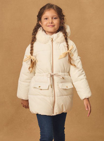 Παιδικό Μπουφάν Για Κορίτσια - Λευκο