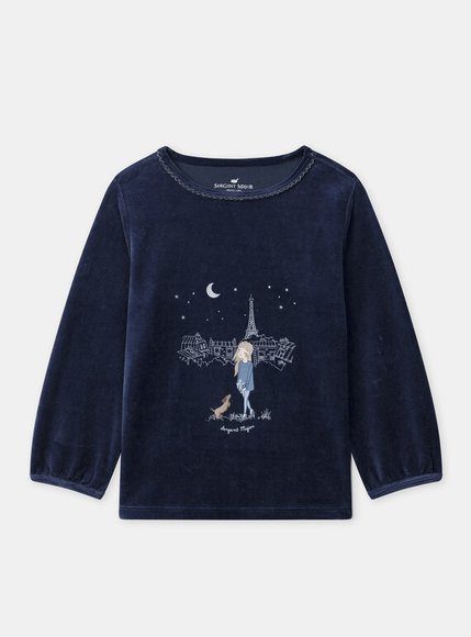 Παιδική Πιτζάμα Για Κορίτσια - Μπλε Παιδική Πιτζάμα Για Κορίτσια