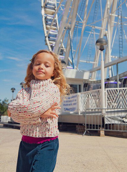 Παιδικό Πουλόβερ Για Κορίτσια White Sprinkles - Λευκο Παιδικό Πουλόβερ Για Κορίτσια White Sprinkles