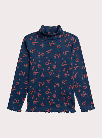 Παιδική Μπλούζα Για Κορίτσια High Navy Floral - Μπλε