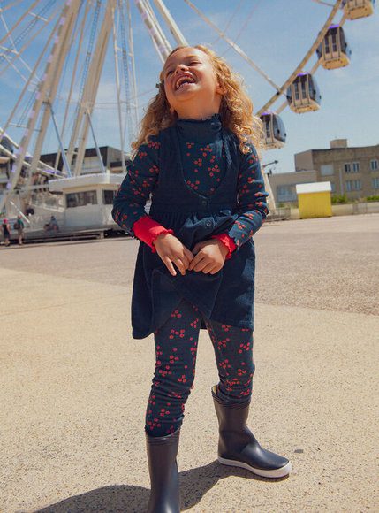 Παιδική Μπλούζα Για Κορίτσια High Navy Floral - Μπλε Παιδική Μπλούζα Για Κορίτσια High Navy Floral