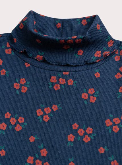 Παιδική Μπλούζα Για Κορίτσια High Navy Floral - Μπλε Παιδική Μπλούζα Για Κορίτσια High Navy Floral