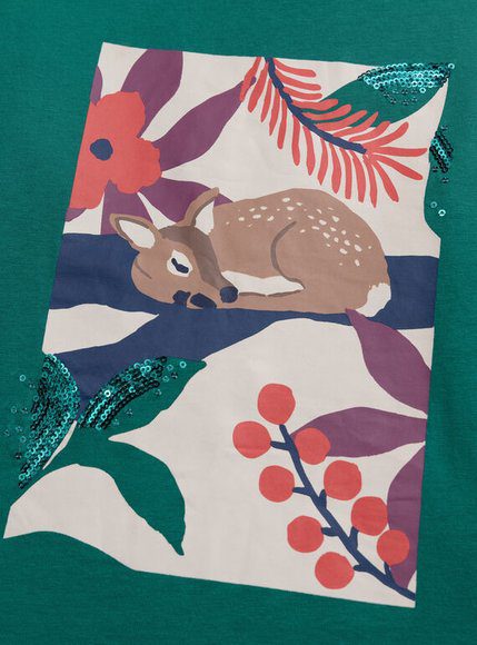 Παιδική Μπλούζα Για Κορίτσια Green Deer - Πρασινο Παιδική Μπλούζα Για Κορίτσια Green Deer