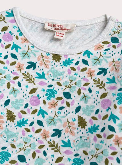 Βρεφική Μπλούζα Για Κορίτσια Fox Pattern Βρεφική Μπλούζα Για Κορίτσια Fox Pattern