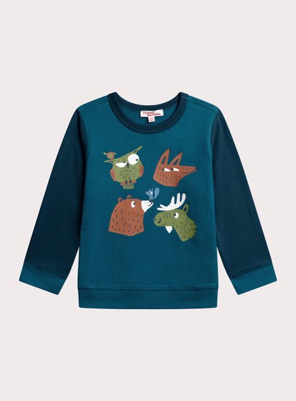 Παιδική Μπλούζα Για Αγόρια Forrest Friends - Μπλε
