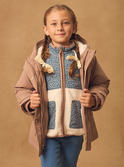 Παιδικό Μπουφάν Για Κορίτσια - Καφε Παιδικό Μπουφάν Για Κορίτσια