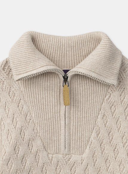 Παιδικό Πουλόβερ Για Αγόρια Formal Beige - Λευκο Παιδικό Πουλόβερ Για Αγόρια Formal Beige