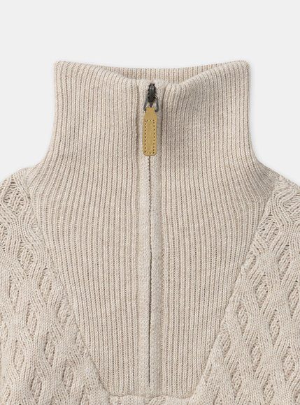 Παιδικό Πουλόβερ Για Αγόρια Formal Beige - Λευκο Παιδικό Πουλόβερ Για Αγόρια Formal Beige