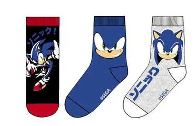 Παιδικές Κάλτσες για Αγόρι Childrenland Πολύχρωμες SONIC 3 Ζεύγη