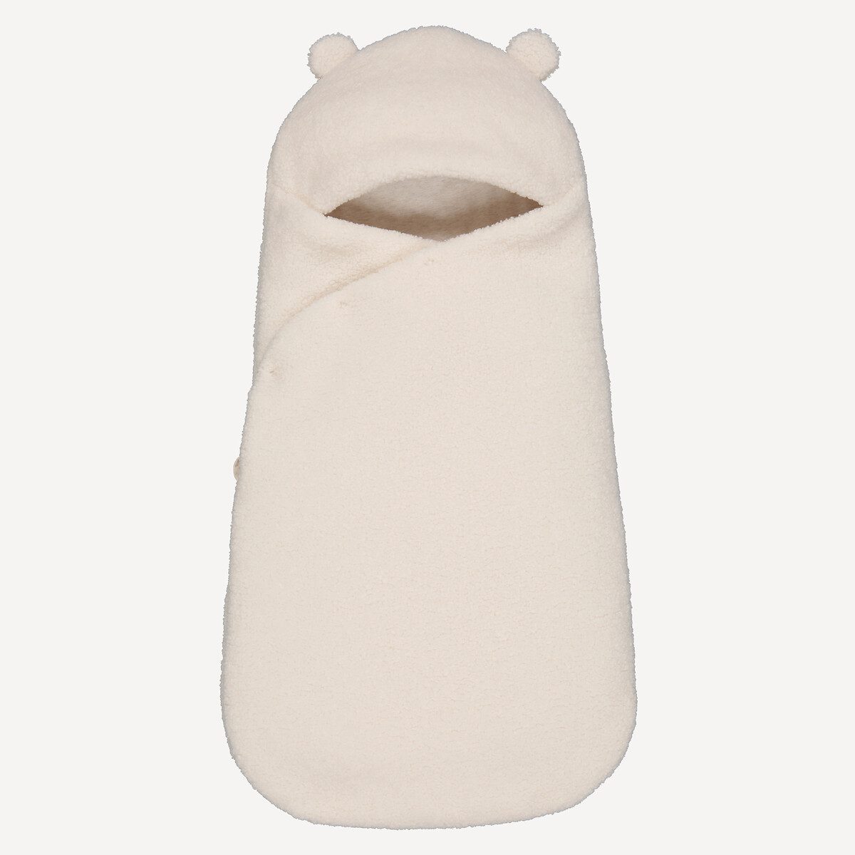 Ζεστό βρεφικό κουβερτοσάκο με κουκούλα Μπεζ