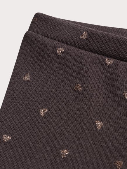 Παιδικό Κολάν Για Κορίτσια Grey Hearts - Γκρι Παιδικό Κολάν Για Κορίτσια Grey Hearts