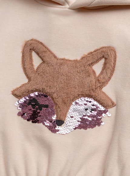 Παιδικό Φούτερ Για Κορίτσια - Εκρου Παιδικό Φούτερ Για Κορίτσια