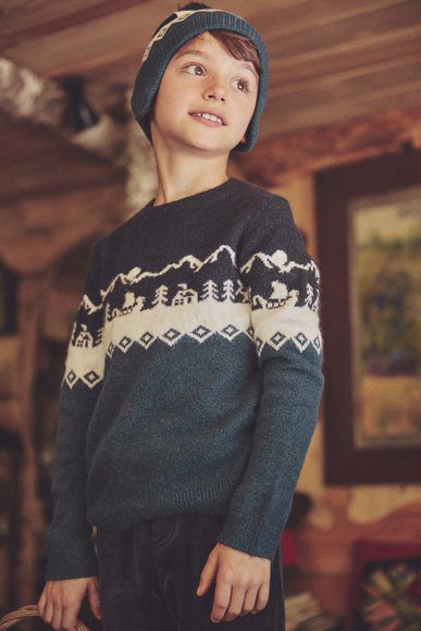 Παιδικό Πουλόβερ Για Αγόρια - Μπλε Παιδικό Πουλόβερ Για Αγόρια