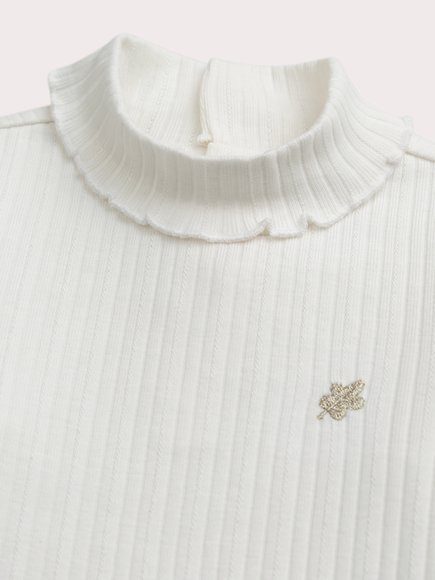 Βρεφική Μπλούζα Για Κορίτσια Ruffled Leaf Βρεφική Μπλούζα Για Κορίτσια Ruffled Leaf