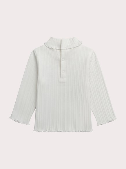 Βρεφική Μπλούζα Για Κορίτσια Ruffled Leaf Βρεφική Μπλούζα Για Κορίτσια Ruffled Leaf