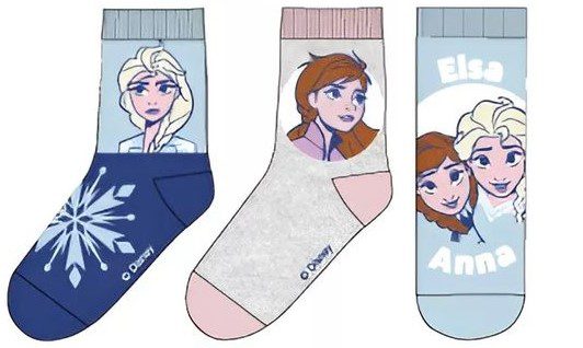 Παιδικές Κάλτσες για Κορίτσι Childrenland DISNEY Πολύχρωμες FROZEN 3 Ζεύγη