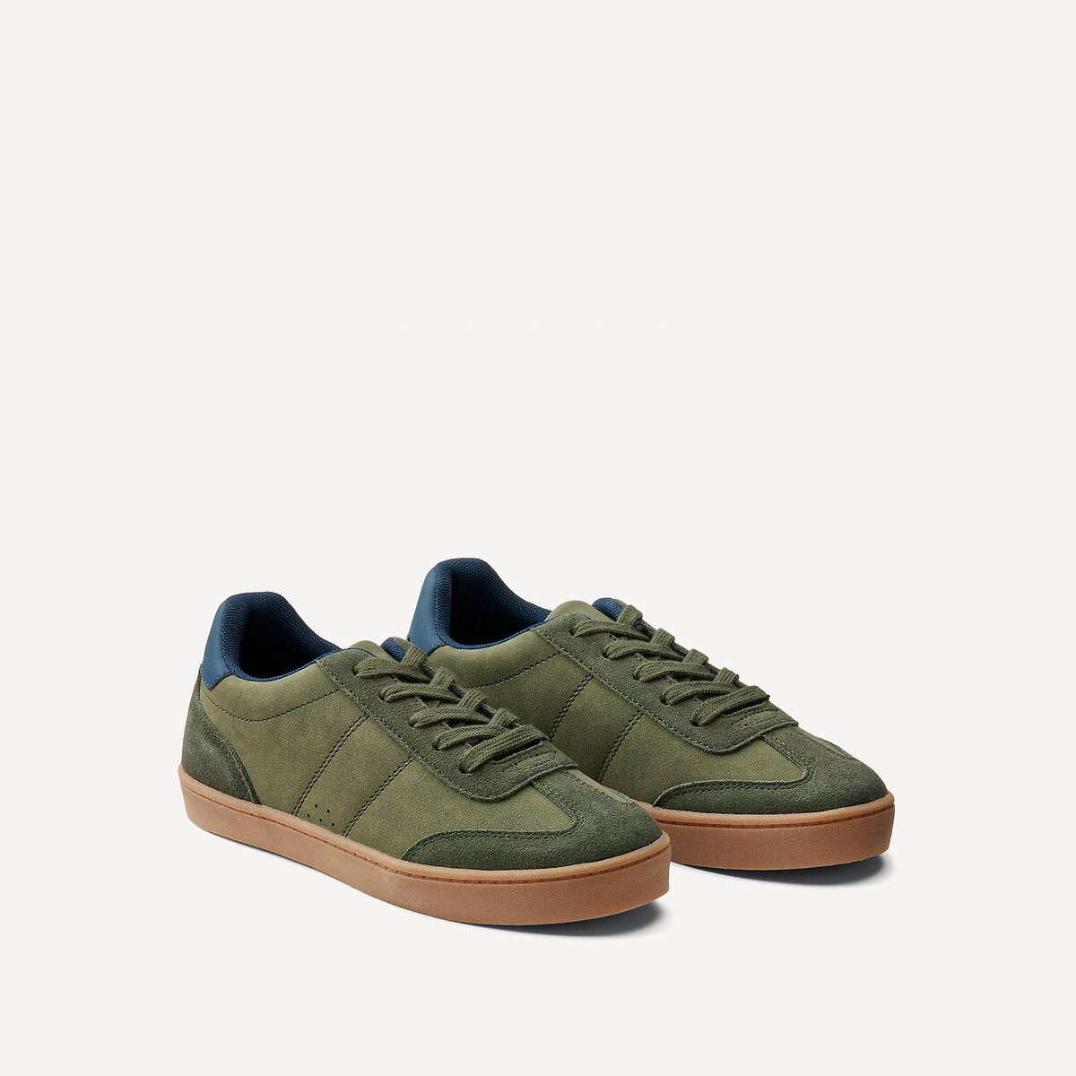 Αθλητικά ρετρό παπούτσια από δύο υλικά Πρασινο