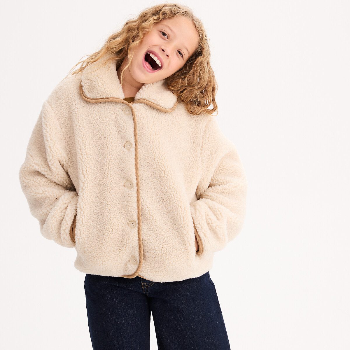 Παλτό από σερπα Μπεζ