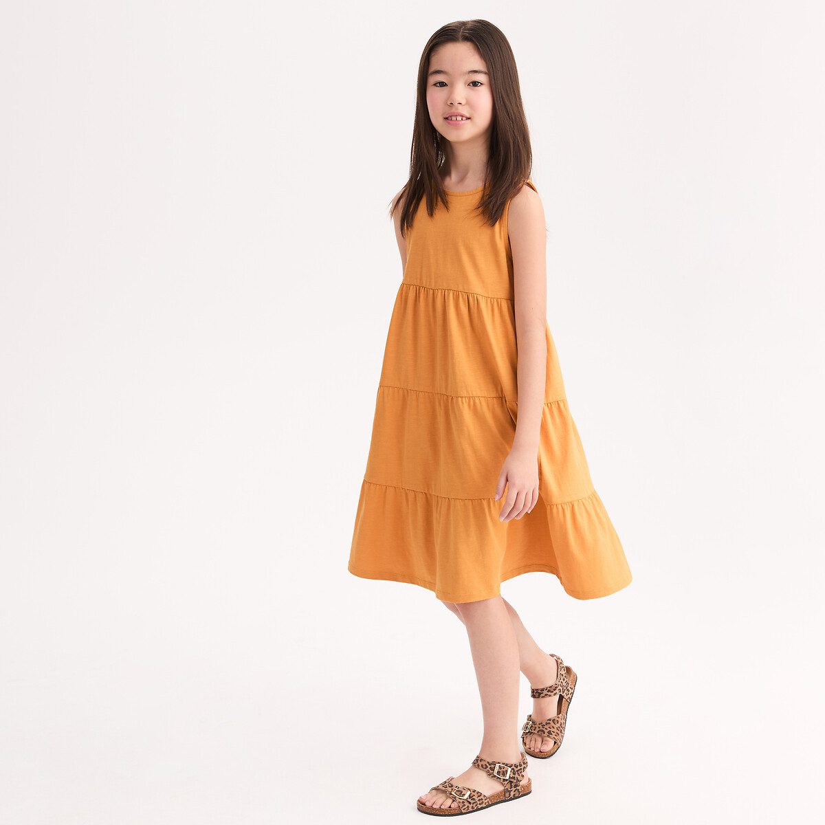 Αμάνικο φόρεμα Κιτρινο