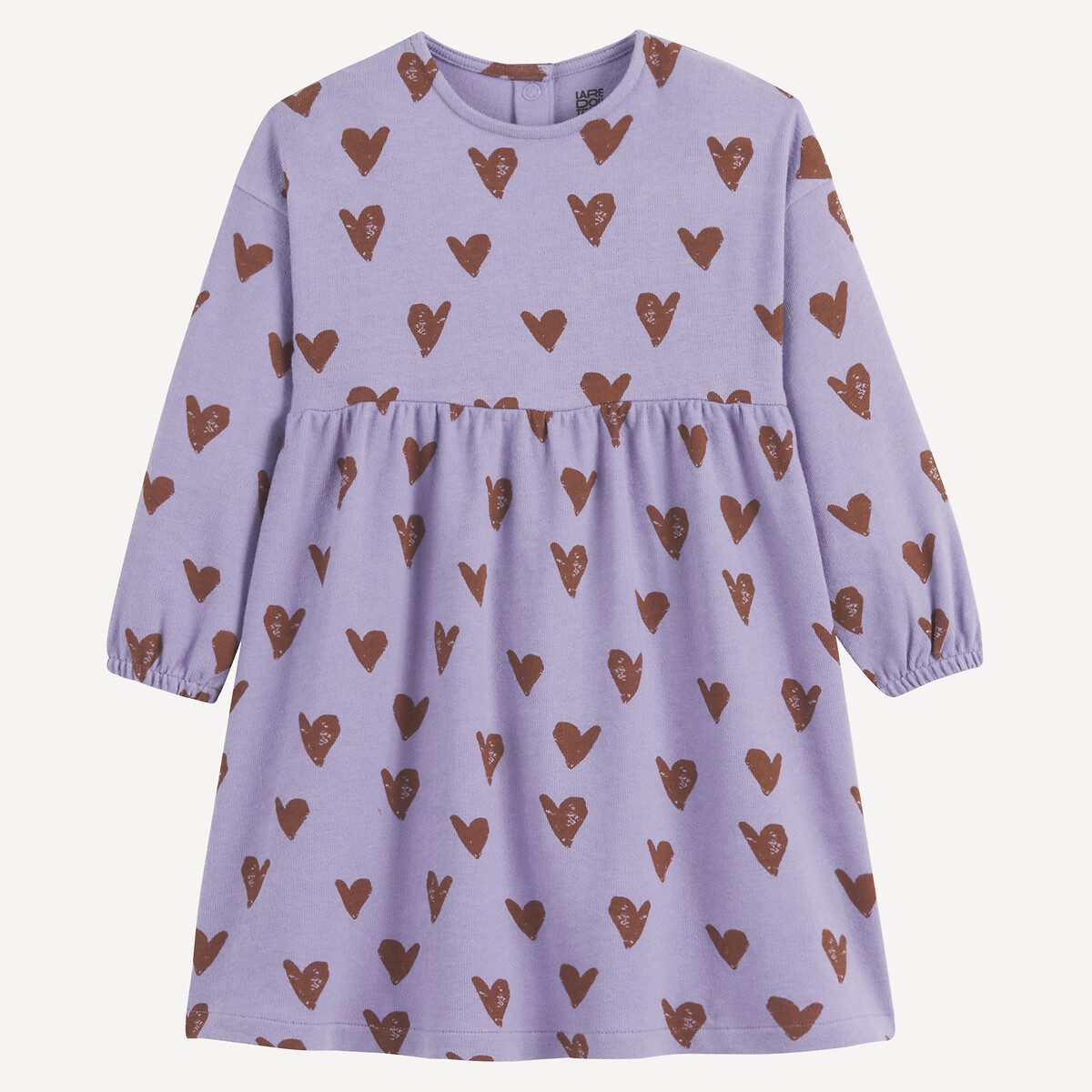 Φόρεμα με μακριά μανίκια Μωβ