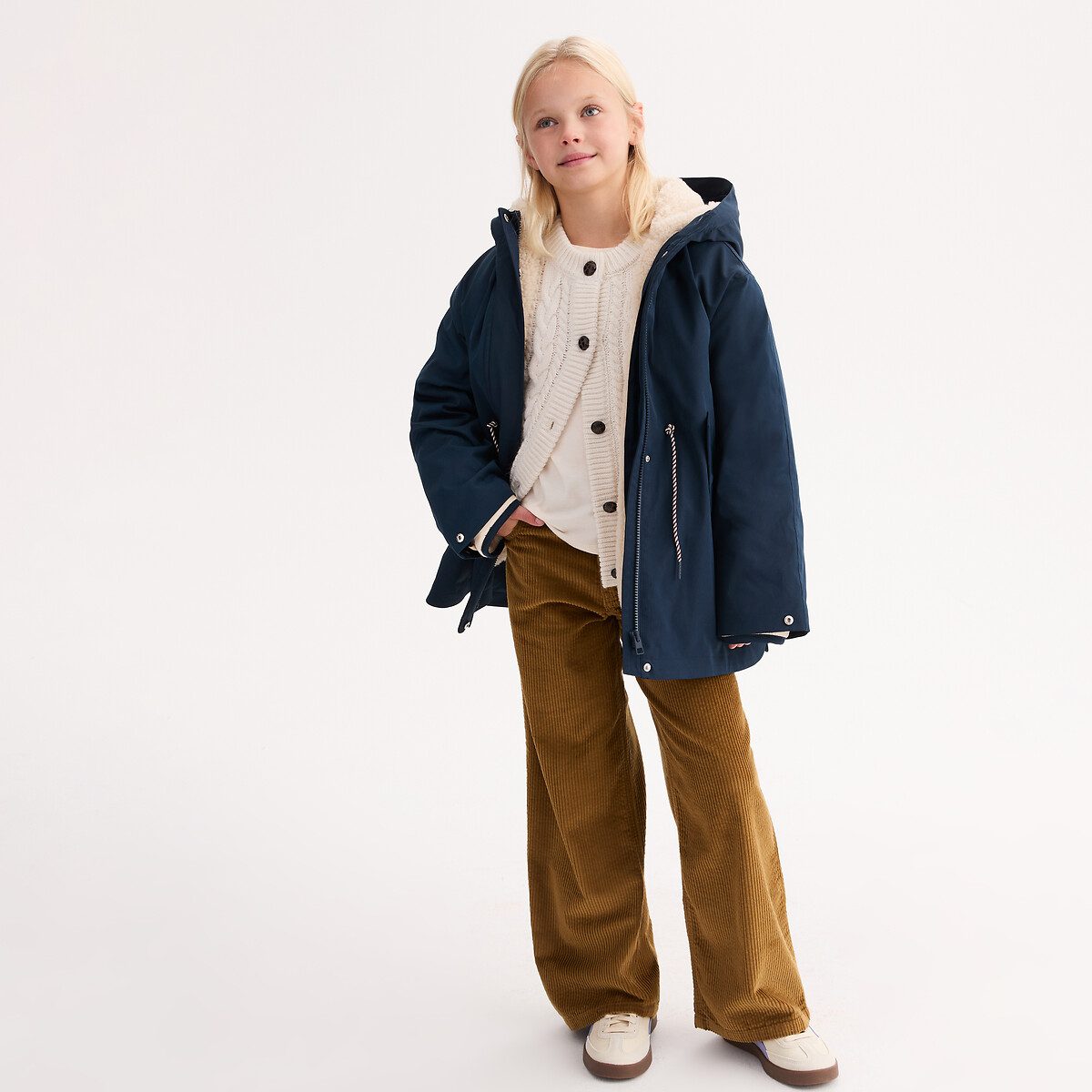 Παρκά με κουκούλα 3 σε 1 Μπλε