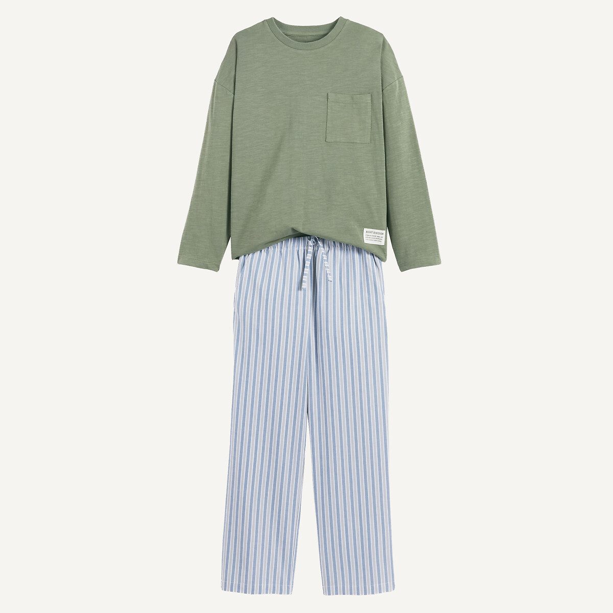 Πιτζάμα από βαμβάκι Πρασινο