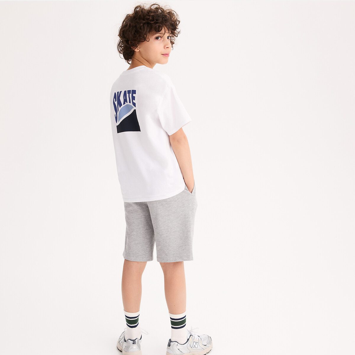 Βερμούδα oversize από φούτερ Γκρι