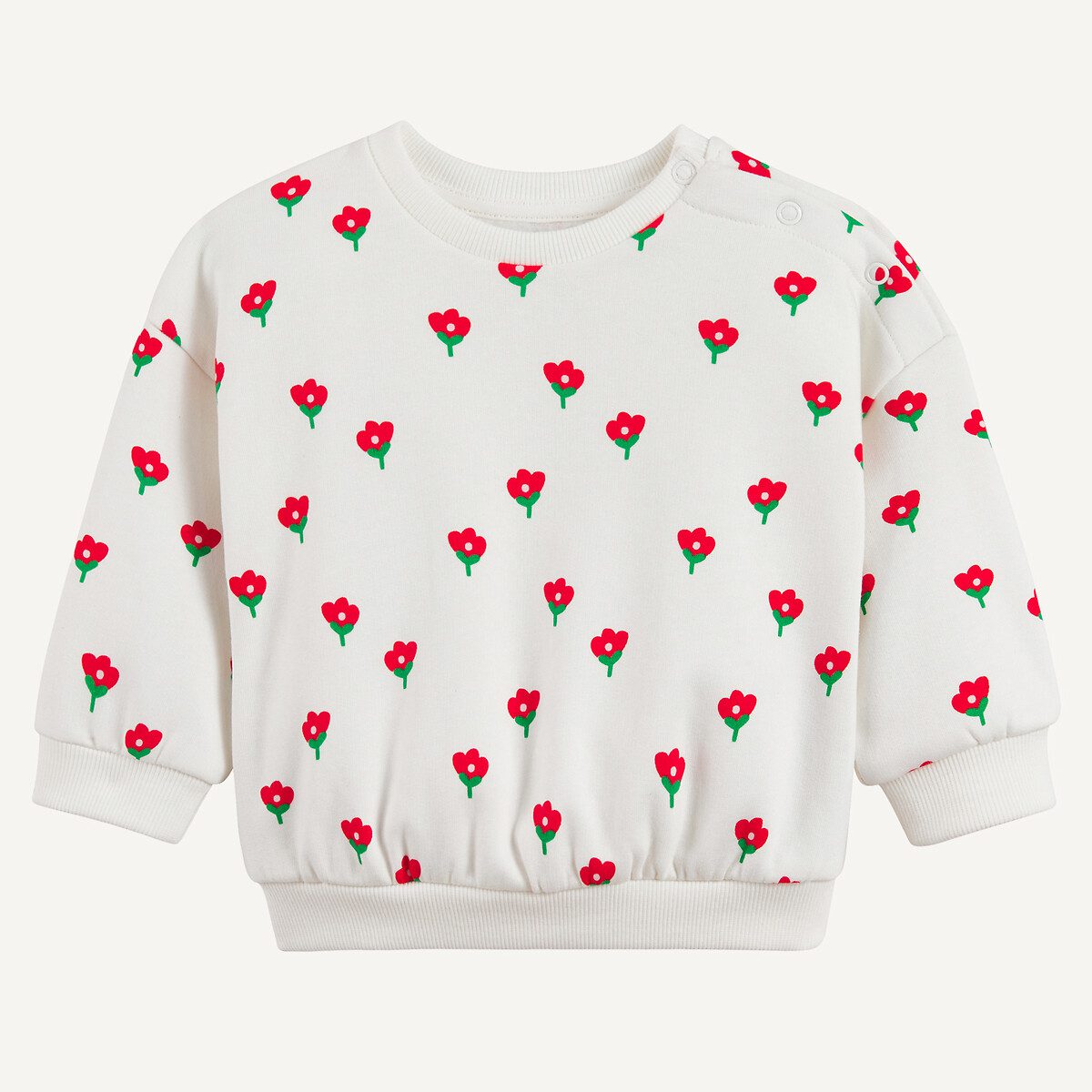 Φούτερ με στρογγυλή λαιμόκοψη Μπεζ