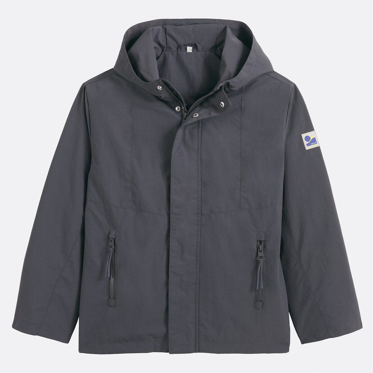 Αντιανεμικό μπουφάν με κουκούλα Γκρι