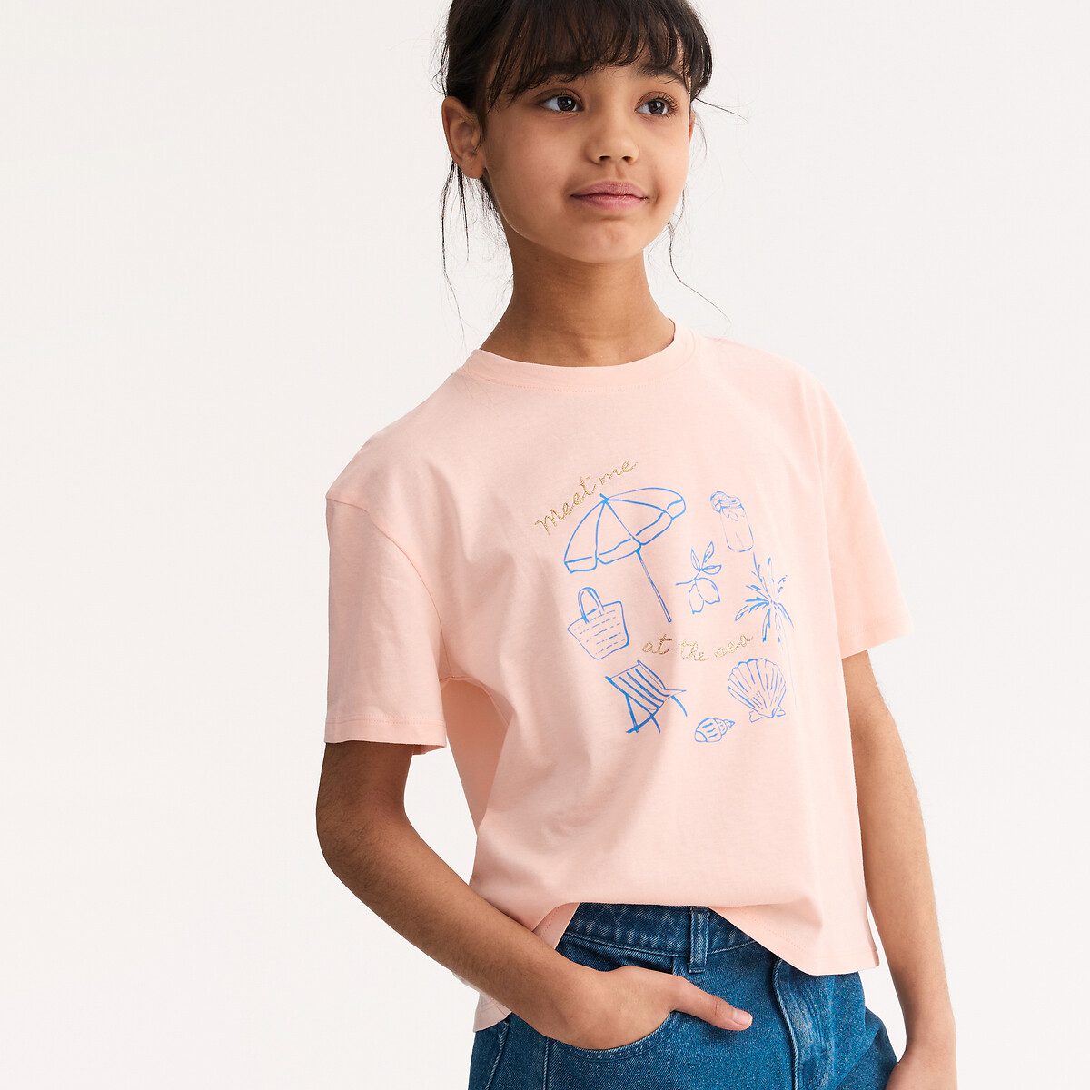 Κοντομάνικο μπλουζάκι Ροζ