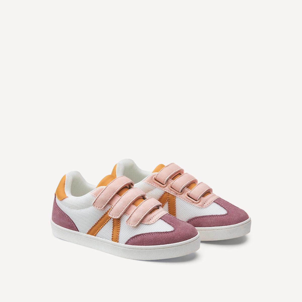 Αθλητικά παπούτσια με αυτοκόλλητο κούμπωμα Ροζ