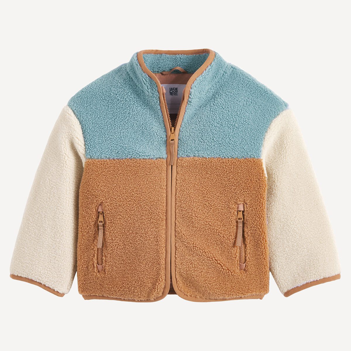 Jacket με χρωματικό μπλοκ Καφε